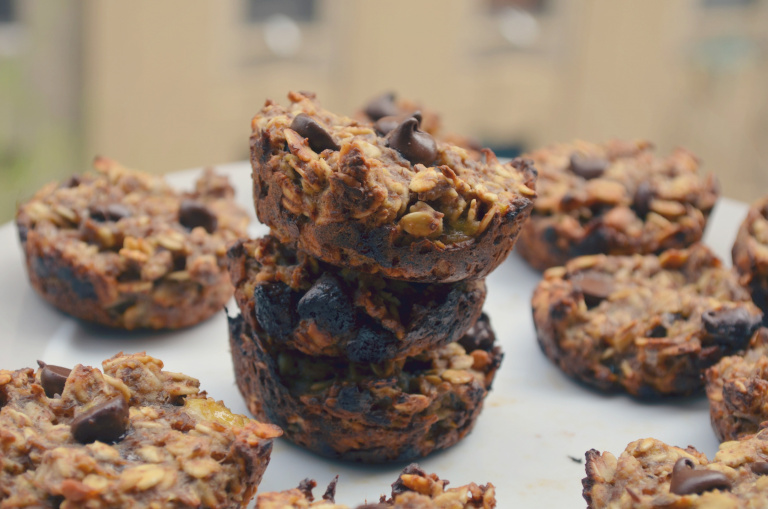 Healthy Banana Chocolate Chip Muffins The Balanced Blonde